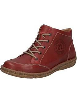 Josef Seibel Damen Schnürstiefeletten Neele 01,Weite G (Normal),Wechselfußbett,halbstiefel,Kurzstiefel,Rot (Hibiscus),36 EU von Josef Seibel