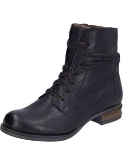 Josef Seibel Damen Schnürstiefeletten Sanja 18,Weite G (Normal),Wechselfußbett,uebergangsschuhe,uebergangsstiefel,Boots,Blau (Ocean),36 EU von Josef Seibel