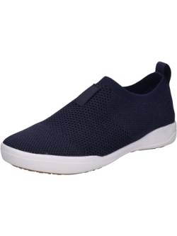 Josef Seibel Damen Slipper Sina 64,Weite G (Normal),Wechselfußbett,Slip-ons,freitzeitschuhe,offener einschlupf,Mokassins,blau,44 EU von Josef Seibel