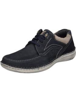 Josef Seibel Herren Bequemschuhe Anvers 91,Weite K (Extra weit),Wechselfußbett,Strassenschuhe,lace-up Shoes,Indigo-Kombi,43 EU von Josef Seibel