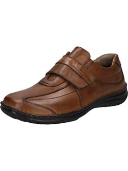 Josef Seibel Herren Kletthalbschuhe ALEC,Weite K (Extra weit),Wechselfußbett,Klettverschluss,Klettschuhe,Strassenschuhe,Braun (Cognac),41 EU von Josef Seibel