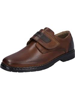 Josef Seibel Herren Kletthalbschuhe Alastair 02,Weite K (Extra weit),Wechselfußbett,Klettverschluss,Klettschuhe,Cognac-Kombi,42 EU von Josef Seibel