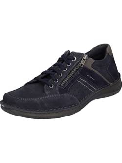 Josef Seibel Herren Low-Top Sneaker Anvers 87,Weite K (Extra weit),Wechselfußbett,Freizeitschuhe,Turnschuhe,Indigo-Kombi,46 EU von Josef Seibel