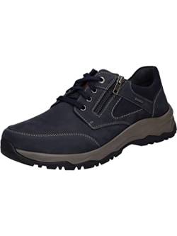 Josef Seibel Herren Low-Top Sneaker Leroy 55,Weite H (Weit),Wechselfußbett,wasserdicht,Halbschuhe,straßenschuhe,Blau (Indigo-Kombi),46 EU von Josef Seibel