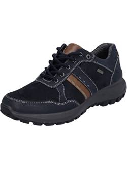 Josef Seibel Herren Low-Top Sneaker Stefan 50,Weite G (Normal),Wechselfußbett,wasserdicht,Halbschuhe,Sportschuhe,Blau (Indigo-Kombi),41 EU von Josef Seibel