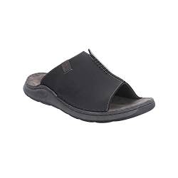 Josef Seibel Herren Pantoletten Maverick 03, Männer Sandalen,Weite G (Normal),maennlich,men's,men,man,slipper,slides,schwarz,46 EU / 11 UK von Josef Seibel