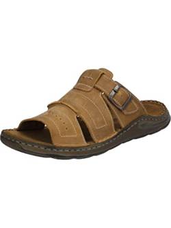 Josef Seibel Herren Pantoletten Maverick 14, Männer Slipper,Weite G (Normal),Backless Slipper,Gartenschuhe,sommerclogs,Braun (Castagne),39 EU von Josef Seibel