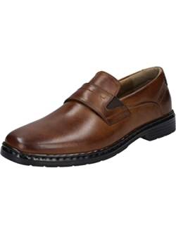 Josef Seibel Herren Slipper Alastair 15,Weite K (Extra weit),Wechselfußbett,elegant,Office,büro,Freizeit,Mokassins,Braun (Cognac),42 EU von Josef Seibel