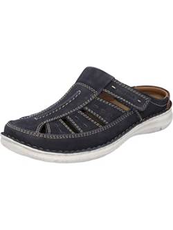 Josef Seibel Herren Slipper Anvers 76,Weite K (Extra weit),Wechselfußbett,Schlupfschuhe,schluepfschuhe,Loafer,Indigo-Kombi,41 EU von Josef Seibel