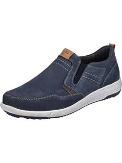 Josef Seibel Herren Slipper Enrico 04,Weite G (Normal),Wechselfußbett,schluepfschuhe,Loafer,Slip-ons,freitzeitschuhe,blau-Kombi,41 EU von Josef Seibel