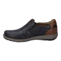 Josef Seibel Herren Slipper Enrico 18,Weite G (Normal),Wechselfußbett,Loafer,Slip-ons,freitzeitschuhe,Mokassins,schwarz-Kombi,45 EU von Josef Seibel