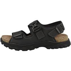 Josef Seibel Herren Trekking Sandalen Janosch 02,Weite G (Normal),Wechselfußbett,sommerschuhe,freizeitschuhe,schwarz,46 EU von Josef Seibel