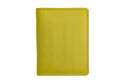 Josephine Osthoff Ausweis-Etui Ausweisetui Personalausweishülle Hochformat Ausweishülle Leder Damen Ausweistasche Herren Passport Cover RFID-Schutz ohne Münzfach (950), Farbe:Limone von Josephine Osthoff Handtaschen-Manufaktur