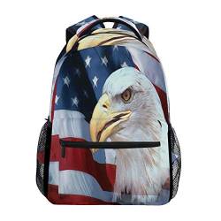 Modischer Laptop-Rucksack für Männer und Frauen, amerikanische Flagge, inspiriert vom 4. Juli, Reise-Schulter-Rucksack, Wandertasche, Rucksack, Büchertasche für Studenten, Mehrfarbig 5, Einheitsgröße, von Josidd
