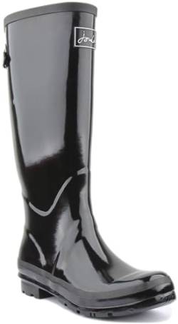 Joules Damen Fieldwelly Gloss Gummistiefel, True Black, 36 EU von Joules