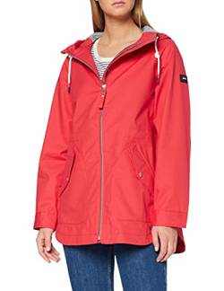 Joules Damen Shoreside Regenjacke, Rot, 44 von Joules