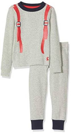 Joules Jungen Kipwell Zweiteiliger Schlafanzug, Grey (Grey Rocket Pack Gryroktpak), 1 Jahr (Herstellergröße: 1) von Joules