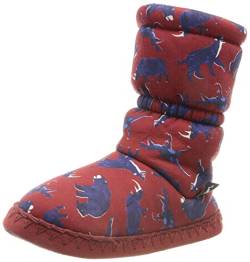 Joules Padabout Hausschuh, Red Beasts, Medium/Large von Joules