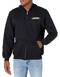 Journey Unisex-Erwachsene Gildan Full-Zip Hooded Sweatshirt Kapuzenpullover, schwarz, Large von Journey