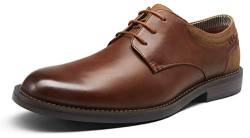 Jousen Herren-Schuhe im Retro-Stil, einfarbig, Business-Stil, lässig, Oxford-Schuhe für Herren, Business dunkelbraun-amy623, 42 EU von Jousen