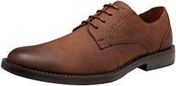 Jousen Herren-Schuhe im Retro-Stil, einfarbig, Business-Stil, lässig, Oxford-Schuhe für Herren, Retro Wildleder-amy624-dunkelbraun, 43 EU von Jousen