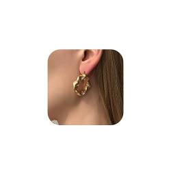 Jovono Vintage Geometrische Ohrringe Gold Runde Ohrstecker Chic Tropfen Ohrringe Party Ohr Schmuck für Frauen und Mädchen von Jovono