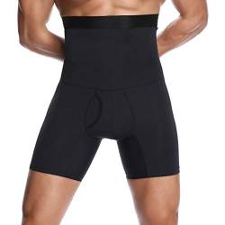 Joweechy Boxershorts Herren Shapewear Unterhosen Hohe Taille Bauch Kontrolle Briefs Sport Funktions Figurformende Unterwäsche Hose Kompression Trainingsshorts-L,B von Joweechy