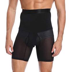 Joweechy Herren Slimming Shapewear Boxershorts Männer Hohe Taille Bauch Kontrolle Briefs Sport Training Funktions Figurformende Unterwäsche Hose Kompression Trainingsshorts von Joweechy