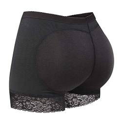 Joweechy Unterhosen Damen Unterwäsche Shapewear Formgebendes Höschen Slips Gepolsterte Push Up Shorts Shaping Miederpants S,B von Joweechy