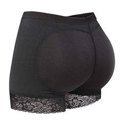 Joweechy Unterhosen Damen Unterwäsche Shapewear Formgebendes Höschen Slips Gepolsterte Push Up Shorts Shaping Miederpants XL,B von Joweechy