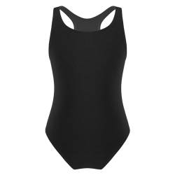 Jowowha Mädchen Meerjungfrau Bikini Badeanzug Einteiler Sport Bademode Sommer Schwimmanzug Badebekleidung Strandbikini Gr.98-176 Aa Schwarz 146-152 von Jowowha