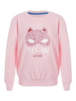 Jowowha Mädchen Pullover Sweatshirt Glitzernde Einhörner/Pferd Druck Pulli Rundhals Langarmshirt Casual Jumper Tops Oberteile Gr.98-176 J Rosa 134-140 von Jowowha