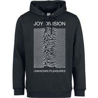 Joy Division Kapuzenpullover - Amplified Collection - Unknown Pleasures - S bis 3XL - für Männer - Größe L - schwarz  - Lizenziertes Merchandise! von Joy Division