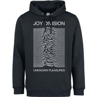 Joy Division Kapuzenpullover - Amplified Collection - Unknown Pleasures - S bis 3XL - für Männer - Größe XXL - schwarz  - Lizenziertes Merchandise! von Joy Division