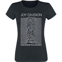 Joy Division T-Shirt - Stacked Unknown Pleasures - S bis XXL - für Damen - Größe L - schwarz  - Lizenziertes Merchandise! von Joy Division