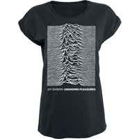 Joy Division T-Shirt - Unknown pleasures - S bis XL - für Damen - Größe L - schwarz  - Lizenziertes Merchandise! von Joy Division