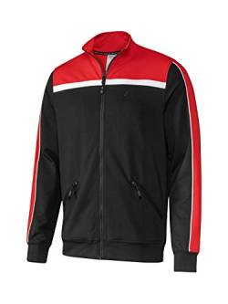 Joy Herren-Freizeitjacke Henrik schwarz/rot Größe 54 von Joy Sportswear