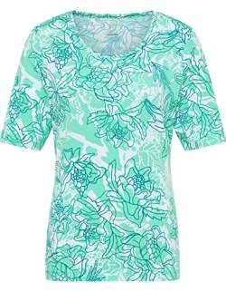 Joy Sportswear Damen Sport-T-Shirt JOLA ideal für Unterwegs und Zuhause 40, Tropical Green Print von Joy Sportswear