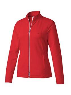 Joy Sportswear Dorit Sweatjacke für Damen aus Baumwoll-Stretch-Stoff mit Stehkragen, figurbetonte Sport- und Outdoorjacke für Aktivitäten wie Running oder Fitness 48, Salsa red von Joy Sportswear