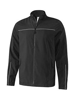 Joy Sportswear Kiran Herren-Jacke ideal für Sport und Freizeit, Bequeme Trainings- und Sweat-Zip-Jacke mit Langen Ärmeln und Reißverschlusstaschen 50, Black von Joy Sportswear