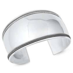 Joyara Sterling Silber Bali Bangle Manschetten Armreif Armband LTDSBBB560313 von Joyara