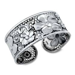 Joyara Sterling Silber Blumes Manschetten Armreif Armband von Joyara