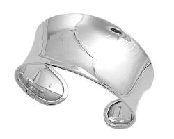 Joyara Sterling Silber Concave Design Manschetten Armreif Armband von Joyara