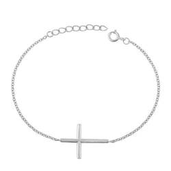 Joyara Sterling Silber Kreuz Glieder Armband von Joyara