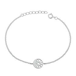 Joyara Sterling Silber Mond & Sun Glieder Armband von Joyara