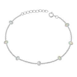Joyara Sterling Silber Weiß Opal Glieder Armband LTDSBBC510567-WO von Joyara