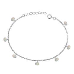 Joyara Sterling Silber Weiß Opal Glieder Armband LTDSBBC510568-WO von Joyara