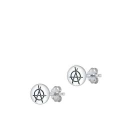 Sterling Silber 925 Anarchy Ohrstecker Ohrringe von Joyara