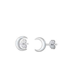 Sterling Silber 925 Mond Ohrstecker Ohrringe von Joyara