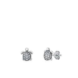 Sterling Silber 925 Schildkröte Ohrstecker Ohrringe LTDELEP442289 von Joyara